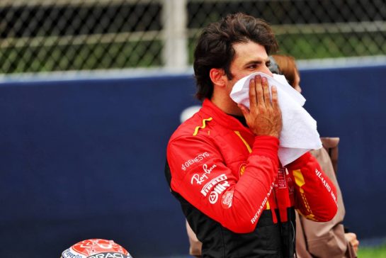 Carlos Sainz Jr (ESP) Ferrari, second position, in qualifying parc ferme.
03.06.2023. Formula 1 World Championship, Rd 8, Spanish Grand Prix, Barcelona, Spain, Qualifying Day.
- www.xpbimages.com, EMail: requests@xpbimages.com © Copyright: Batchelor / XPB Images
