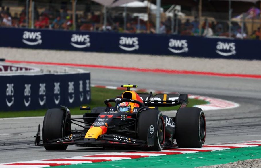 Sergio Perez (MEX) Red Bull Racing RB19. 04.06.2023. Formula 1 World Championship, Rd 8, Spanish Grand Prix, Barcelona, Spain, Race Day. - www.xpbimages.com, EMail: requests@xpbimages.com © Copyright: Batchelor / XPB Images