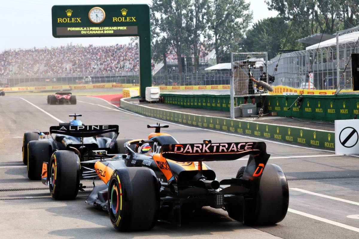 Oscar Piastri (AUS) McLaren MCL60 leaves the pits.
16.06.2023. Formula 1 World Championship, Rd 9, Canadian Grand Prix, Montreal, Canada, Practice Day.
- www.xpbimages.com, EMail: requests@xpbimages.com © Copyright: Batchelor / XPB Images