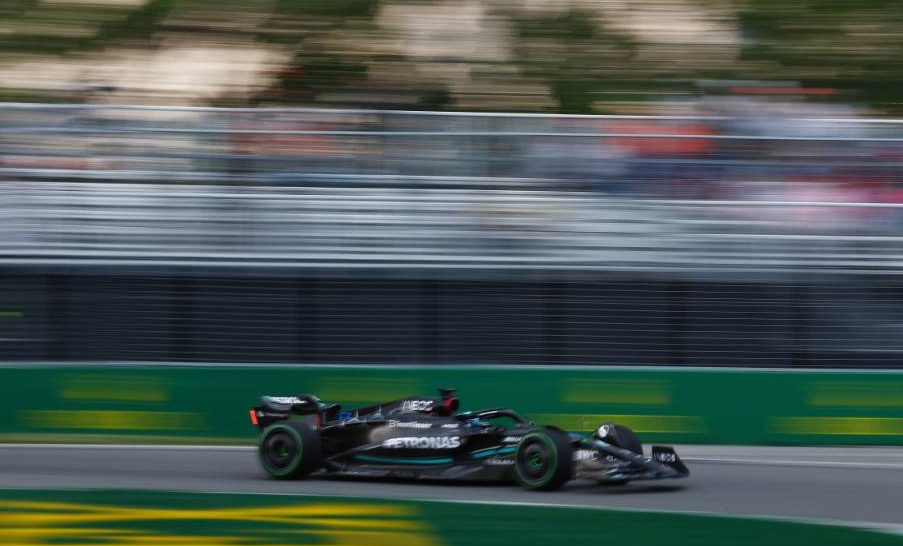 George Russell (GBR) Mercedes AMG F1 W14. 16.06.2023. Formula 1 World Championship, Rd 9, Canadian Grand Prix, Montreal, Canada, Practice Day. - www.xpbimages.com, EMail: requests@xpbimages.com © Copyright: Coates / XPB Images