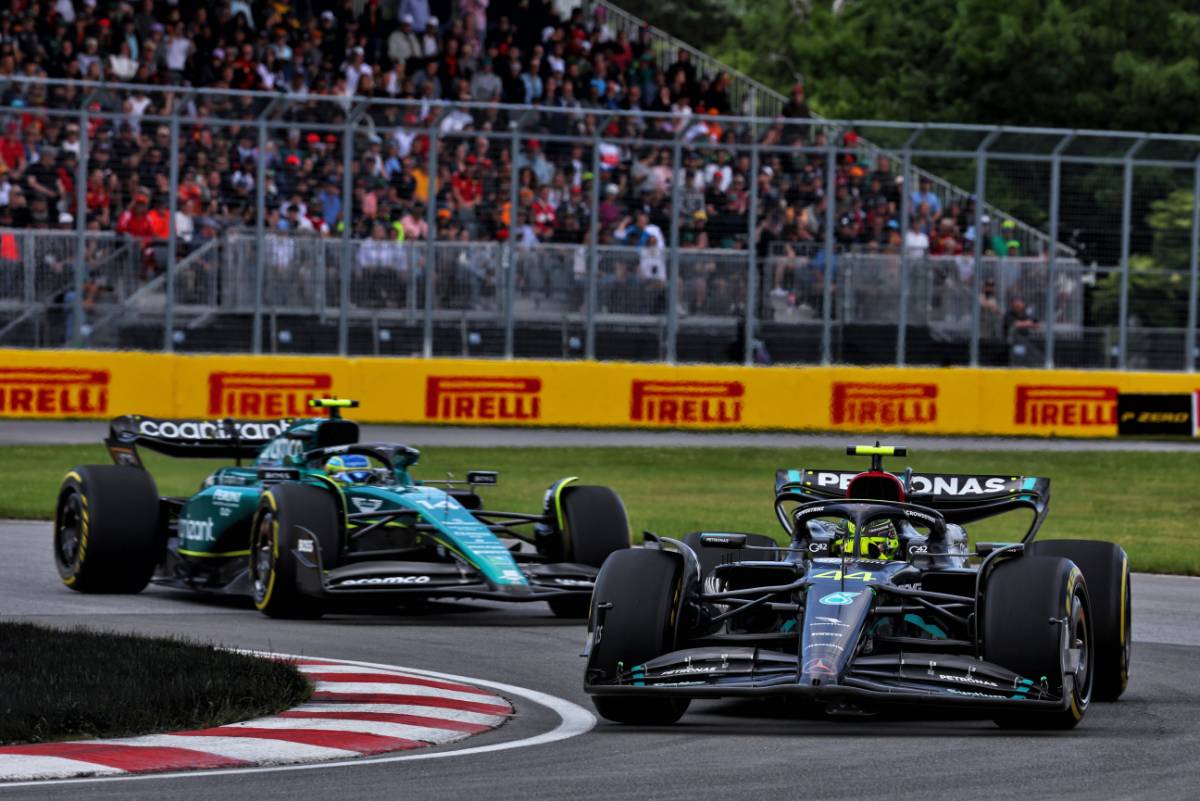 Lewis Hamilton (GBR) Mercedes AMG F1 W14. 18.06.2023. Formula 1 World Championship, Rd 9, Canadian Grand Prix, Montreal, Canada, Race Day. - www.xpbimages.com, EMail: requests@xpbimages.com © Copyright: Batchelor / XPB Images