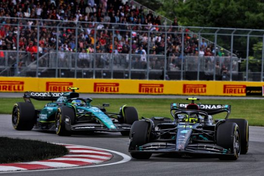 Lewis Hamilton (GBR) Mercedes AMG F1 W14.
18.06.2023. Formula 1 World Championship, Rd 9, Canadian Grand Prix, Montreal, Canada, Race Day.
- www.xpbimages.com, EMail: requests@xpbimages.com © Copyright: Batchelor / XPB Images