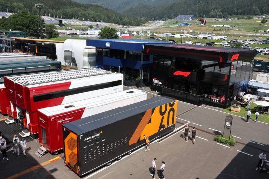 The paddock.
30.06.2023. Formula 1 World Championship, Rd 10, Austrian Grand Prix, Spielberg, Austria, Qualifying Day.
- www.xpbimages.com, EMail: requests@xpbimages.com © Copyright: Moy / XPB Images