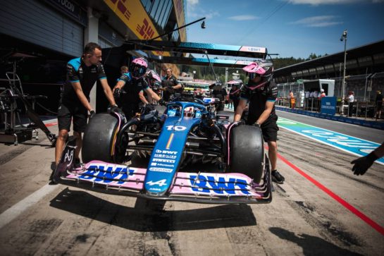 Pierre Gasly (FRA) Alpine F1 Team A523 in the pits.
30.06.2023. Formula 1 World Championship, Rd 10, Austrian Grand Prix, Spielberg, Austria, Qualifying Day.
- www.xpbimages.com, EMail: requests@xpbimages.com © Copyright: Bearne / XPB Images