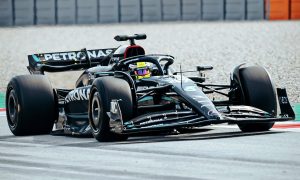 Schumacher hits the track with Mercedes W14