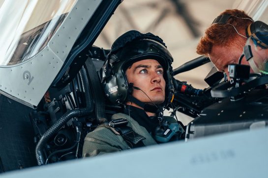 Russell goes full Top Gun with RAF ahead of British GP