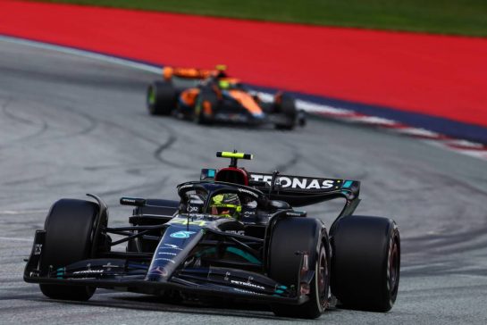 Lewis Hamilton (GBR) Mercedes AMG F1 W14.
02.07.2023. Formula 1 World Championship, Rd 10, Austrian Grand Prix, Spielberg, Austria, Race Day.
- www.xpbimages.com, EMail: requests@xpbimages.com © Copyright: Batchelor / XPB Images