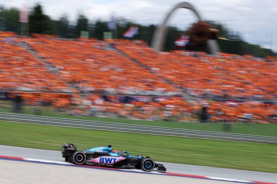 Esteban Ocon (FRA) Alpine F1 Team A523.
02.07.2023. Formula 1 World Championship, Rd 10, Austrian Grand Prix, Spielberg, Austria, Race Day.
- www.xpbimages.com, EMail: requests@xpbimages.com © Copyright: Bearne / XPB Images