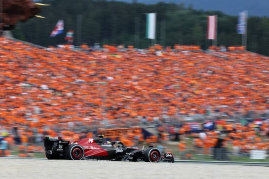 Zhou Guanyu (CHN) Alfa Romeo F1 Team C43.
02.07.2023. Formula 1 World Championship, Rd 10, Austrian Grand Prix, Spielberg, Austria, Race Day.
- www.xpbimages.com, EMail: requests@xpbimages.com © Copyright: Bearne / XPB Images