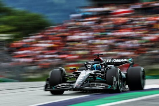 George Russell (GBR) Mercedes AMG F1 W14.
02.07.2023. Formula 1 World Championship, Rd 10, Austrian Grand Prix, Spielberg, Austria, Race Day.
- www.xpbimages.com, EMail: requests@xpbimages.com © Copyright: Moy / XPB Images