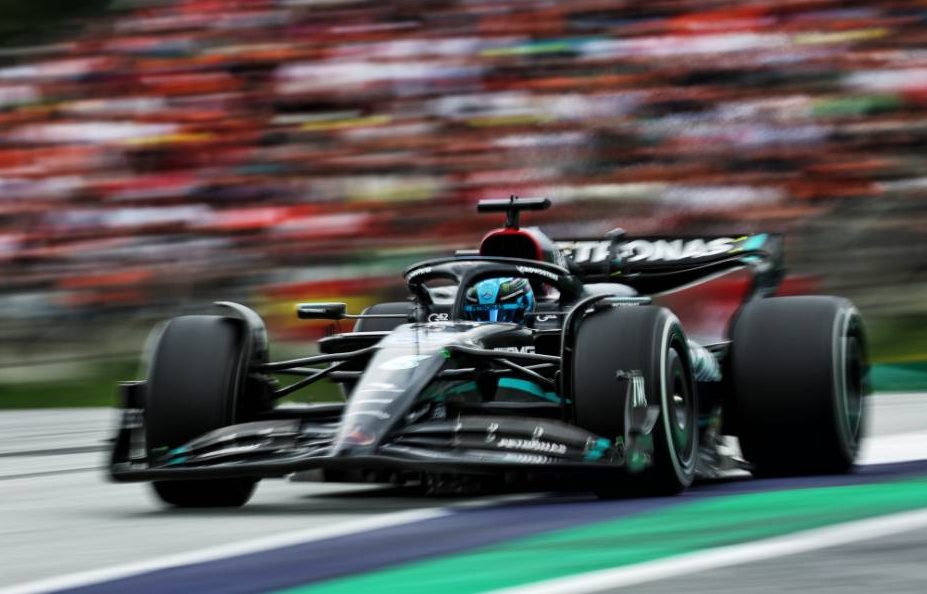 George Russell (GBR) Mercedes AMG F1 W14. 02.07.2023. Formula 1 World Championship, Rd 10, Austrian Grand Prix, Spielberg, Austria, Race Day. - www.xpbimages.com, EMail: requests@xpbimages.com © Copyright: Moy / XPB Images