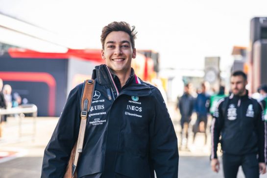 George Russell (GBR) Mercedes AMG F1.
06.07.2023. Formula 1 World Championship, Rd 11, British Grand Prix, Silverstone, England, Preparation Day.
- www.xpbimages.com, EMail: requests@xpbimages.com © Copyright: Bearne / XPB Images