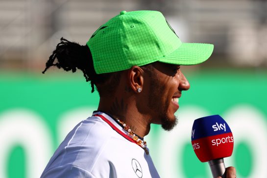 Lewis Hamilton (GBR) Mercedes AMG F1.
06.07.2023. Formula 1 World Championship, Rd 11, British Grand Prix, Silverstone, England, Preparation Day.
- www.xpbimages.com, EMail: requests@xpbimages.com © Copyright: Coates / XPB Images