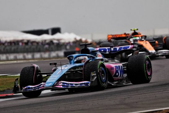 Esteban Ocon (FRA) Alpine F1 Team A523.
08.07.2023. Formula 1 World Championship, Rd 11, British Grand Prix, Silverstone, England, Qualifying Day.
- www.xpbimages.com, EMail: requests@xpbimages.com © Copyright: Bearne / XPB Images