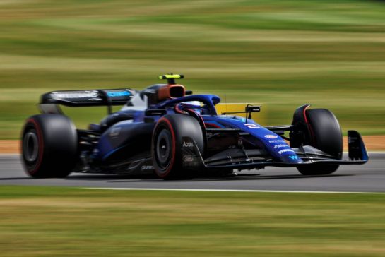 Logan Sargeant (USA) Williams Racing FW45.
08.07.2023. Formula 1 World Championship, Rd 11, British Grand Prix, Silverstone, England, Qualifying Day.
- www.xpbimages.com, EMail: requests@xpbimages.com © Copyright: Rew / XPB Images