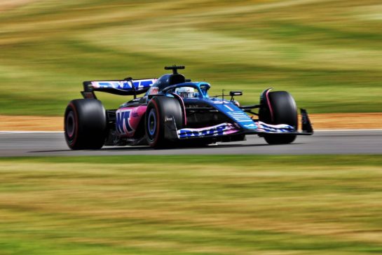 Esteban Ocon (FRA) Alpine F1 Team A523.
08.07.2023. Formula 1 World Championship, Rd 11, British Grand Prix, Silverstone, England, Qualifying Day.
- www.xpbimages.com, EMail: requests@xpbimages.com © Copyright: Rew / XPB Images