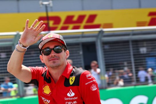 Charles Leclerc (MON) Ferrari on the drivers' parade.
09.07.2023. Formula 1 World Championship, Rd 11, British Grand Prix, Silverstone, England, Race Day.
- www.xpbimages.com, EMail: requests@xpbimages.com © Copyright: Coates / XPB Images