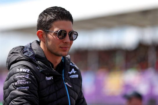 Esteban Ocon (FRA) Alpine F1 Team on the drivers' parade.
09.07.2023. Formula 1 World Championship, Rd 11, British Grand Prix, Silverstone, England, Race Day.
- www.xpbimages.com, EMail: requests@xpbimages.com © Copyright: Staley / XPB Images
