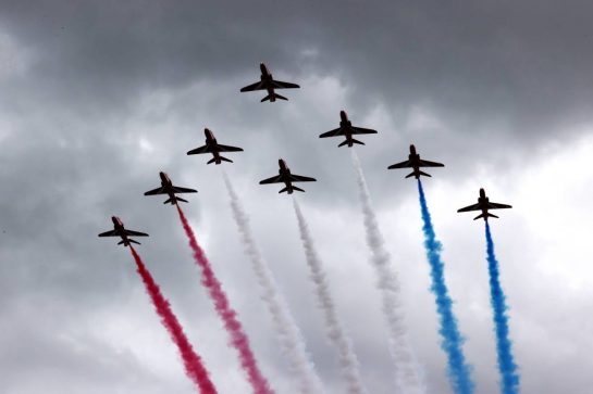 Grid atmosphere - Red Arrows.
09.07.2023. Formula 1 World Championship, Rd 11, British Grand Prix, Silverstone, England, Race Day.
- www.xpbimages.com, EMail: requests@xpbimages.com © Copyright: XPB Images