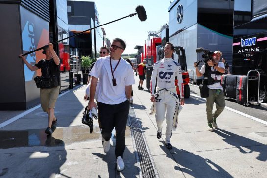 Daniel Ricciardo (AUS) AlphaTauri.
20.07.2023. Formula 1 World Championship, Rd 12, Hungarian Grand Prix, Budapest, Hungary, Preparation Day.
- www.xpbimages.com, EMail: requests@xpbimages.com © Copyright: Moy / XPB Images