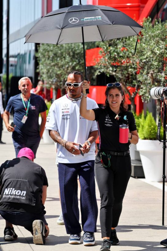 Lewis Hamilton (GBR) Mercedes AMG F1.
20.07.2023. Formula 1 World Championship, Rd 12, Hungarian Grand Prix, Budapest, Hungary, Preparation Day.
- www.xpbimages.com, EMail: requests@xpbimages.com © Copyright: Moy / XPB Images