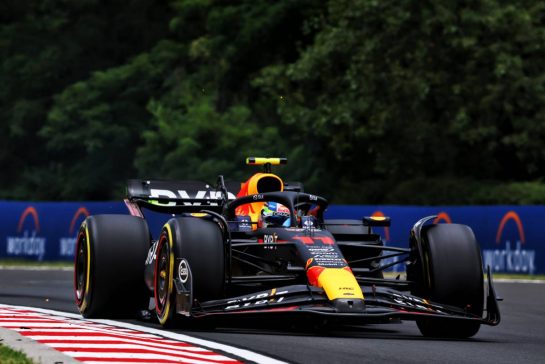 Sergio Perez (MEX) Red Bull Racing RB19.
21.07.2023. Formula 1 World Championship, Rd 12, Hungarian Grand Prix, Budapest, Hungary, Practice Day.
- www.xpbimages.com, EMail: requests@xpbimages.com © Copyright: Charniaux / XPB Images
