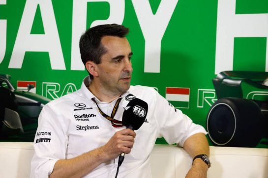 Dave Robson (GBR) Williams Racing Head of Vehicle Performance in the FIA Press Conference.
21.07.2023. Formula 1 World Championship, Rd 12, Hungarian Grand Prix, Budapest, Hungary, Practice Day.
- www.xpbimages.com, EMail: requests@xpbimages.com © Copyright: XPB Images