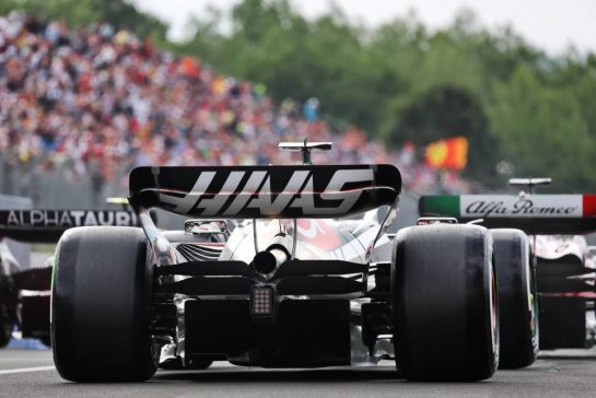 Kevin Magnussen (DEN) Haas VF-23.
21.07.2023. Formula 1 World Championship, Rd 12, Hungarian Grand Prix, Budapest, Hungary, Practice Day.
- www.xpbimages.com, EMail: requests@xpbimages.com © Copyright: Bearne / XPB Images