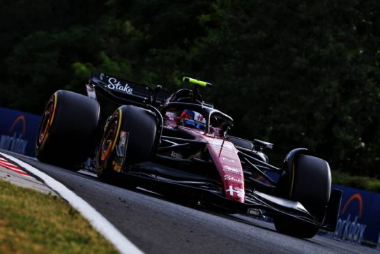 Zhou Guanyu (CHN) Alfa Romeo F1 Team C43.
21.07.2023. Formula 1 World Championship, Rd 12, Hungarian Grand Prix, Budapest, Hungary, Practice Day.
- www.xpbimages.com, EMail: requests@xpbimages.com © Copyright: Coates / XPB Images