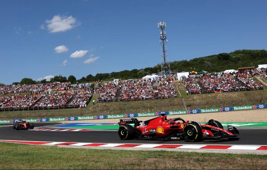 Charles Leclerc (MON) Ferrari SF-23.
23.07.2023. Formula 1 World Championship, Rd 12, Hungarian Grand Prix, Budapest, Hungary, Race Day.
- www.xpbimages.com, EMail: requests@xpbimages.com © Copyright: Bearne / XPB Images