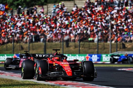 Charles Leclerc (MON) Ferrari SF-23.
23.07.2023. Formula 1 World Championship, Rd 12, Hungarian Grand Prix, Budapest, Hungary, Race Day.
- www.xpbimages.com, EMail: requests@xpbimages.com © Copyright: Bearne / XPB Images