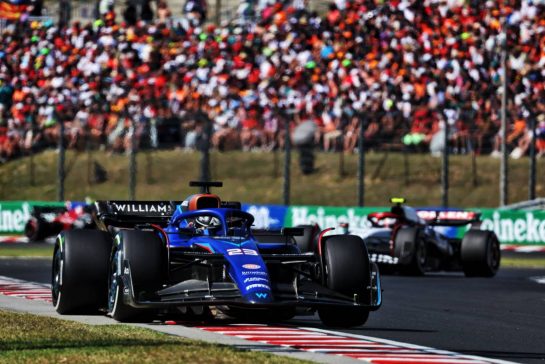 Alexander Albon (THA) Williams Racing FW45.
23.07.2023. Formula 1 World Championship, Rd 12, Hungarian Grand Prix, Budapest, Hungary, Race Day.
- www.xpbimages.com, EMail: requests@xpbimages.com © Copyright: Bearne / XPB Images