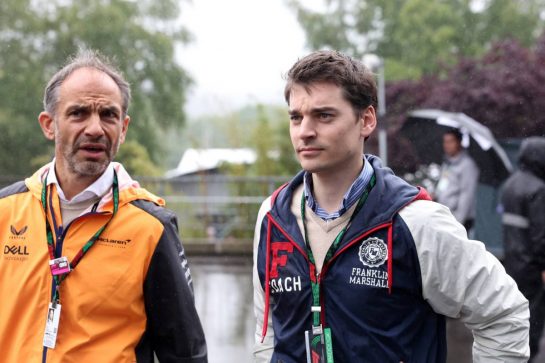 Adam Norris (GBR) (Left).
28.07.2023. Formula 1 World Championship, Rd 13, Belgian Grand Prix, Spa Francorchamps, Belgium, Qualifying Day.
- www.xpbimages.com, EMail: requests@xpbimages.com © Copyright: Bearne / XPB Images