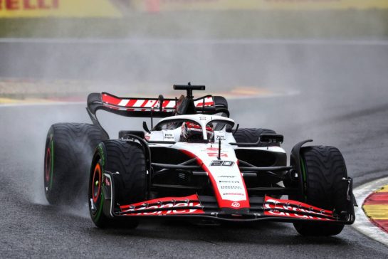 Kevin Magnussen (DEN) Haas VF-23.
28.07.2023. Formula 1 World Championship, Rd 13, Belgian Grand Prix, Spa Francorchamps, Belgium, Qualifying Day.
- www.xpbimages.com, EMail: requests@xpbimages.com © Copyright: Coates / XPB Images