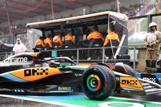 Oscar Piastri (AUS) McLaren MCL60 leaves the pits.
28.07.2023. Formula 1 World Championship, Rd 13, Belgian Grand Prix, Spa Francorchamps, Belgium, Qualifying Day.
- www.xpbimages.com, EMail: requests@xpbimages.com © Copyright: Bearne / XPB Images