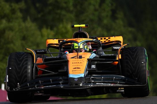 Lando Norris (GBR) McLaren MCL60.

28.07.2023. Formula 1 World Championship, Rd 13, Belgian Grand Prix, Spa Francorchamps, Belgium, Qualifying Day.
- www.xpbimages.com, EMail: requests@xpbimages.com © Copyright: Batchelor / XPB Images