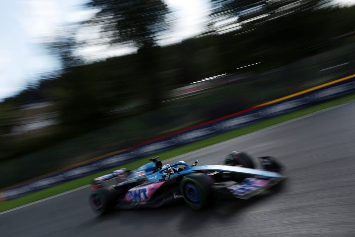 Esteban Ocon (FRA) Alpine F1 Team A523.
28.07.2023. Formula 1 World Championship, Rd 13, Belgian Grand Prix, Spa Francorchamps, Belgium, Qualifying Day.
- www.xpbimages.com, EMail: requests@xpbimages.com © Copyright: Bearne / XPB Images