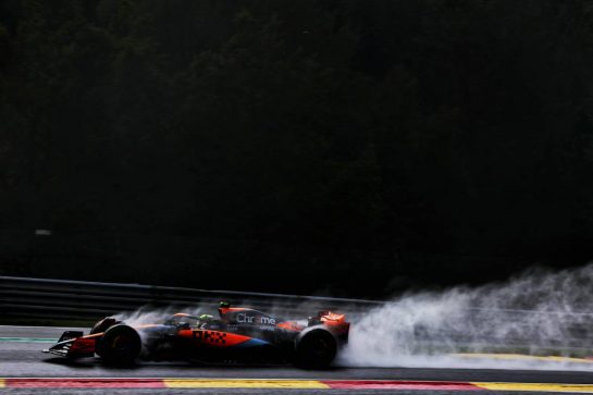 Lando Norris (GBR) McLaren MCL60.
28.07.2023. Formula 1 World Championship, Rd 13, Belgian Grand Prix, Spa Francorchamps, Belgium, Qualifying Day.
 - www.xpbimages.com, EMail: requests@xpbimages.com © Copyright: Coates / XPB Images