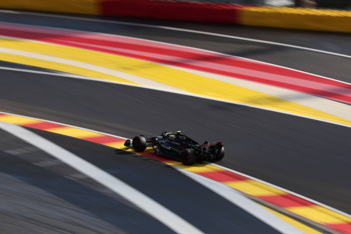 Lewis Hamilton (GBR) Mercedes AMG F1 W14. 28.07.2023. Formula 1 World Championship, Rd 13, Belgian Grand Prix, Spa Francorchamps, Belgium, Qualifying Day. - www.xpbimages.com, EMail: requests@xpbimages.com © Copyright: Rew / XPB Images