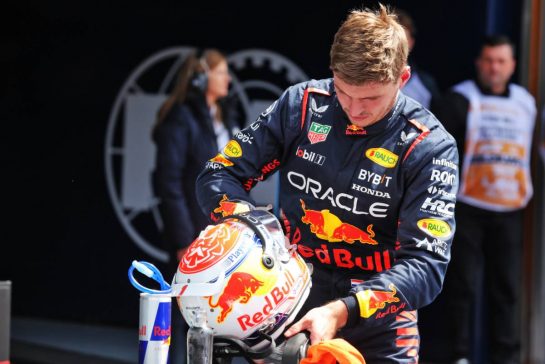 Max Verstappen (NLD) Red Bull Racing, first position, in Sprint Qualifying parc ferme.
29.07.2023. Formula 1 World Championship, Rd 13, Belgian Grand Prix, Spa Francorchamps, Belgium, Sprint Day.
- www.xpbimages.com, EMail: requests@xpbimages.com © Copyright: Bearne / XPB Images