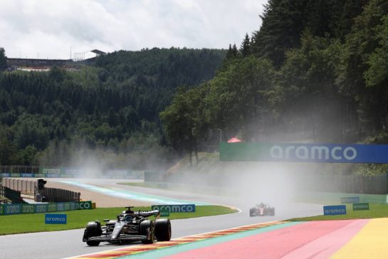 George Russell (GBR) Mercedes AMG F1 W14.
29.07.2023. Formula 1 World Championship, Rd 13, Belgian Grand Prix, Spa Francorchamps, Belgium, Sprint Day.
- www.xpbimages.com, EMail: requests@xpbimages.com © Copyright: Rew / XPB Images