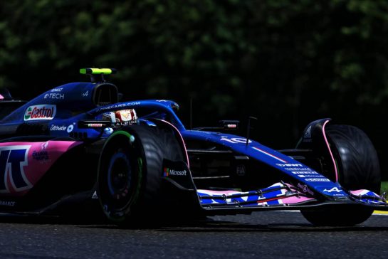 Pierre Gasly (FRA) Alpine F1 Team A523.
29.07.2023. Formula 1 World Championship, Rd 13, Belgian Grand Prix, Spa Francorchamps, Belgium, Sprint Day.
- www.xpbimages.com, EMail: requests@xpbimages.com © Copyright: Coates / XPB Images