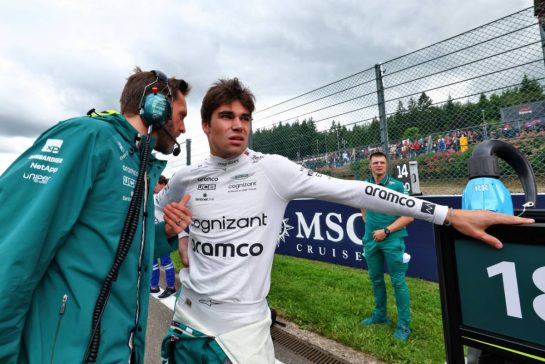 Lance Stroll (CDN) Aston Martin F1 Team on the grid.
29.07.2023. Formula 1 World Championship, Rd 13, Belgian Grand Prix, Spa Francorchamps, Belgium, Sprint Day.
- www.xpbimages.com, EMail: requests@xpbimages.com © Copyright: Coates / XPB Images
