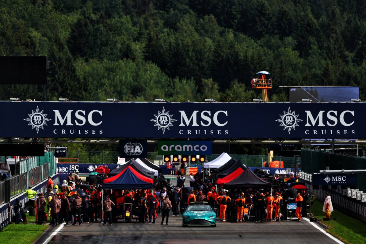 The grid before the start of Sprint.
29.07.2023. Formula 1 World Championship, Rd 13, Belgian Grand Prix, Spa Francorchamps, Belgium, Sprint Day.
- www.xpbimages.com, EMail: requests@xpbimages.com © Copyright: Coates / XPB Images