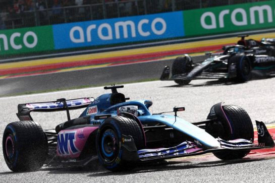 Esteban Ocon (FRA) Alpine F1 Team A523.
29.07.2023. Formula 1 World Championship, Rd 13, Belgian Grand Prix, Spa Francorchamps, Belgium, Sprint Day.
- www.xpbimages.com, EMail: requests@xpbimages.com © Copyright: Batchelor / XPB Images