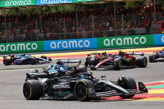 George Russell (GBR) Mercedes AMG F1 W14.
30.07.2023. Formula 1 World Championship, Rd 13, Belgian Grand Prix, Spa Francorchamps, Belgium, Race Day.
- www.xpbimages.com, EMail: requests@xpbimages.com © Copyright: Batchelor / XPB Images