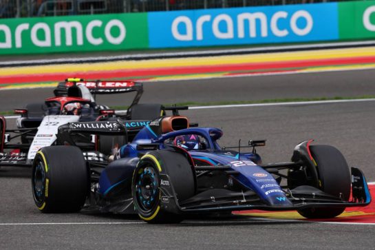 Alexander Albon (THA) Williams Racing FW45.
30.07.2023. Formula 1 World Championship, Rd 13, Belgian Grand Prix, Spa Francorchamps, Belgium, Race Day.
- www.xpbimages.com, EMail: requests@xpbimages.com © Copyright: Batchelor / XPB Images