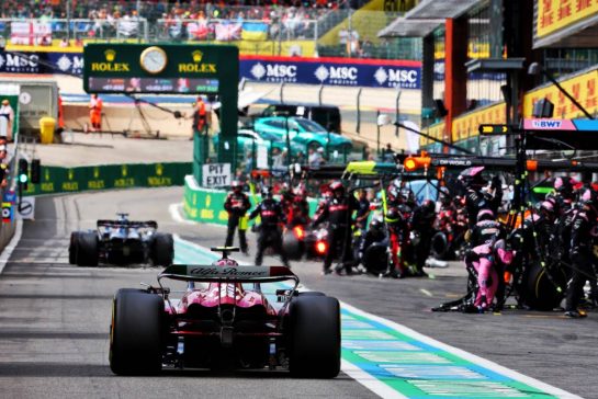 Zhou Guanyu (CHN) Alfa Romeo F1 Team C43 in the pits.
30.07.2023. Formula 1 World Championship, Rd 13, Belgian Grand Prix, Spa Francorchamps, Belgium, Race Day.
- www.xpbimages.com, EMail: requests@xpbimages.com © Copyright: Batchelor / XPB Images