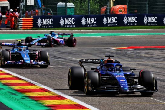 Alexander Albon (THA) Williams Racing FW45.
30.07.2023. Formula 1 World Championship, Rd 13, Belgian Grand Prix, Spa Francorchamps, Belgium, Race Day.
- www.xpbimages.com, EMail: requests@xpbimages.com © Copyright: Batchelor / XPB Images