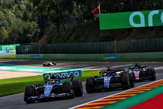 Pierre Gasly (FRA) Alpine F1 Team A523.
30.07.2023. Formula 1 World Championship, Rd 13, Belgian Grand Prix, Spa Francorchamps, Belgium, Race Day.
- www.xpbimages.com, EMail: requests@xpbimages.com © Copyright: Coates / XPB Images